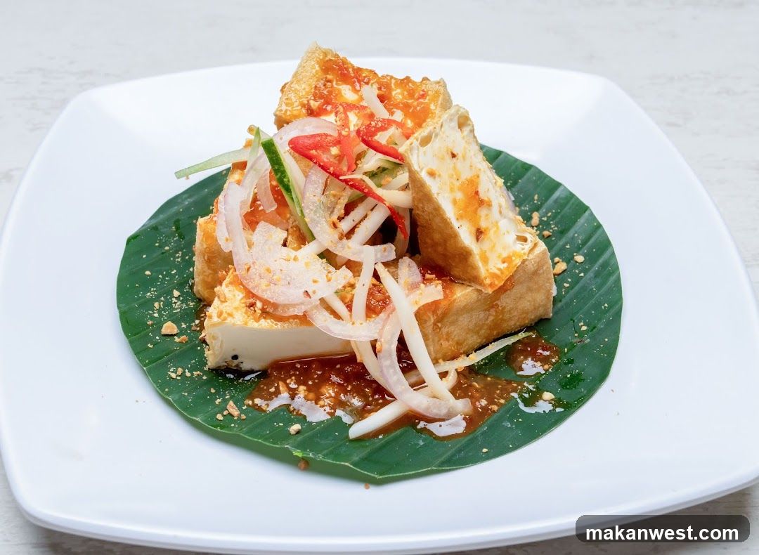 Fried Tofu with Salad