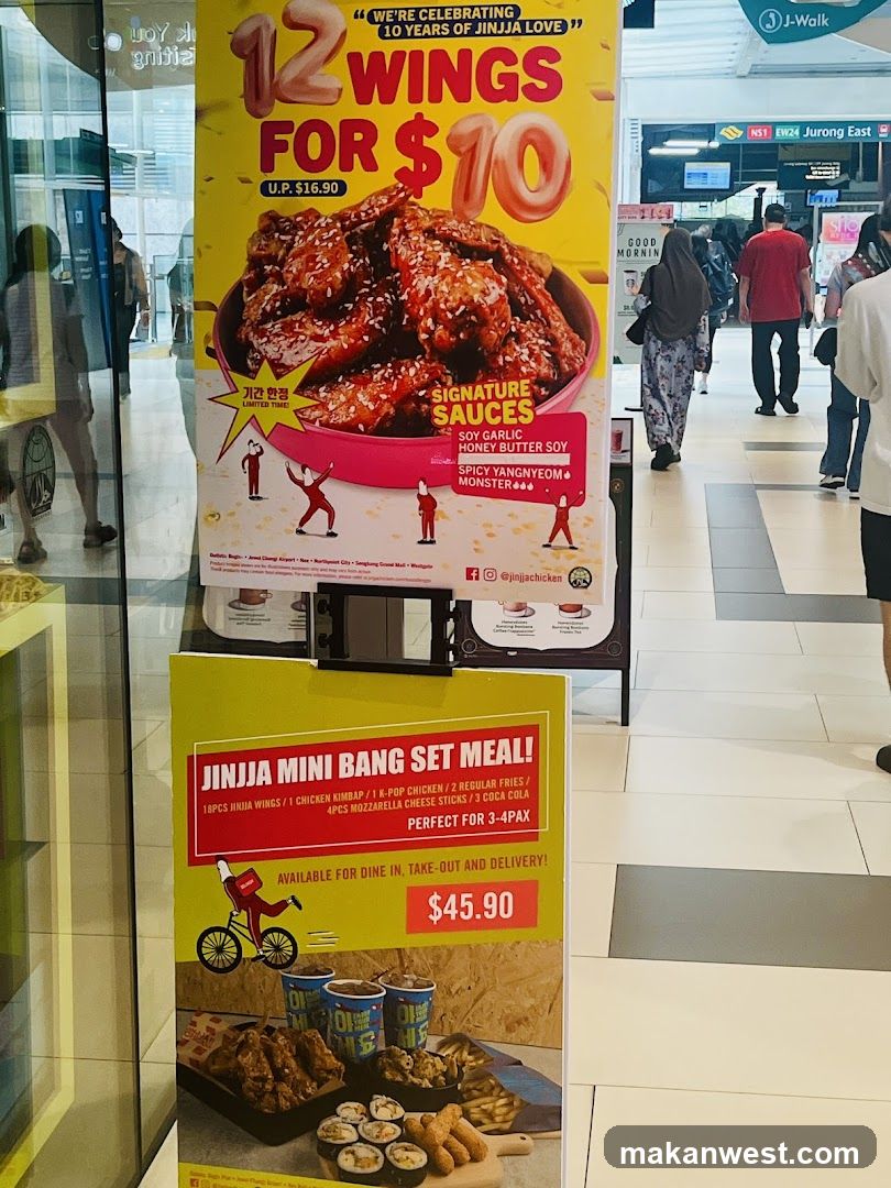 Promotional posters for Jinjja Chicken