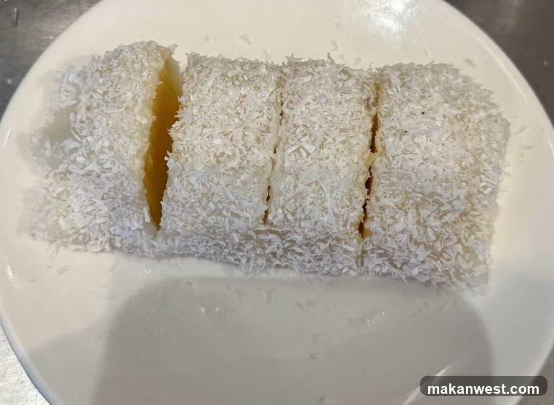 Coconut-dusted dessert