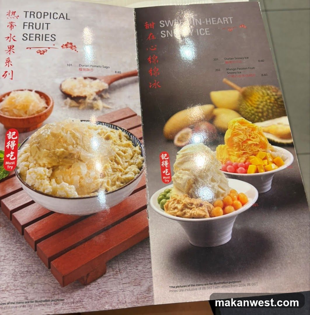 Dessert Menu