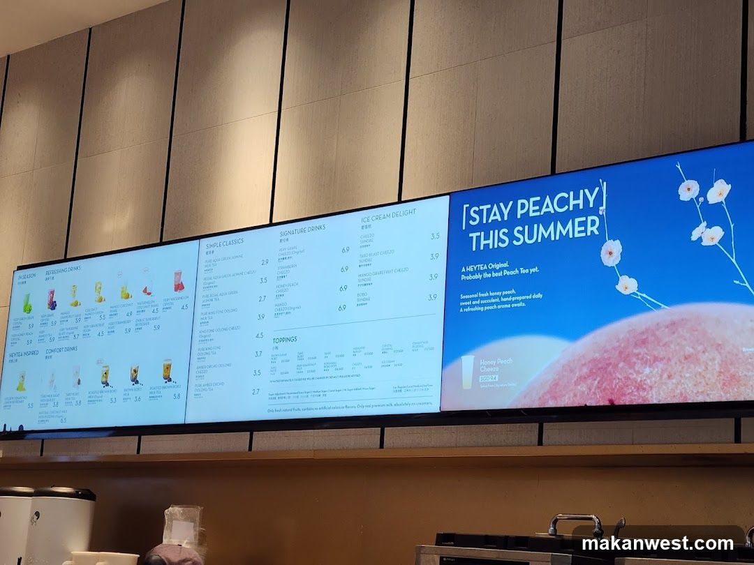HEYTEA Menu