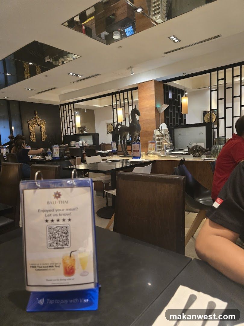 Restaurant Interior with Feedback Card