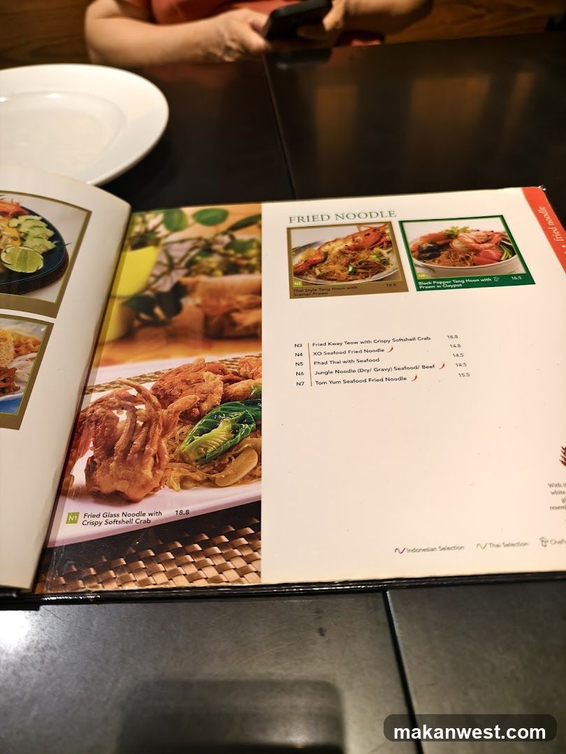 Fried Noodle Menu