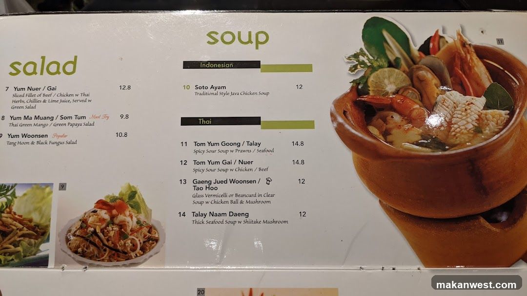 Salad and Soup Menu