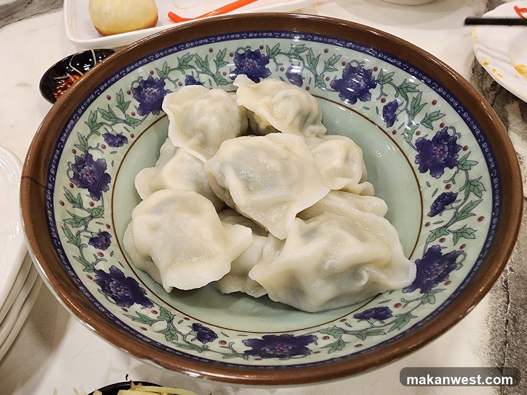 Dumplings in a Decorative Bowl