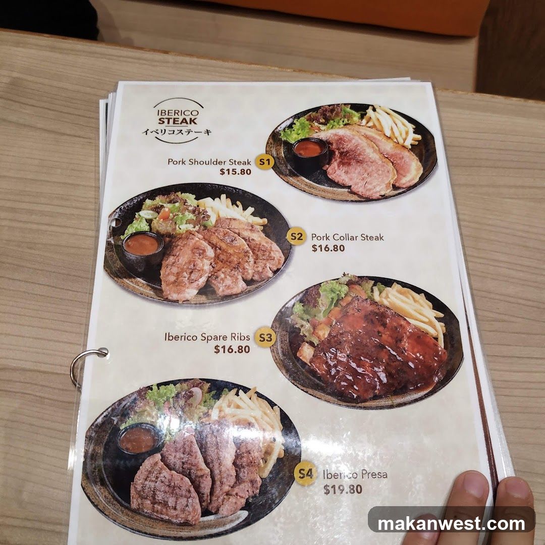 Iberico Steak Menu