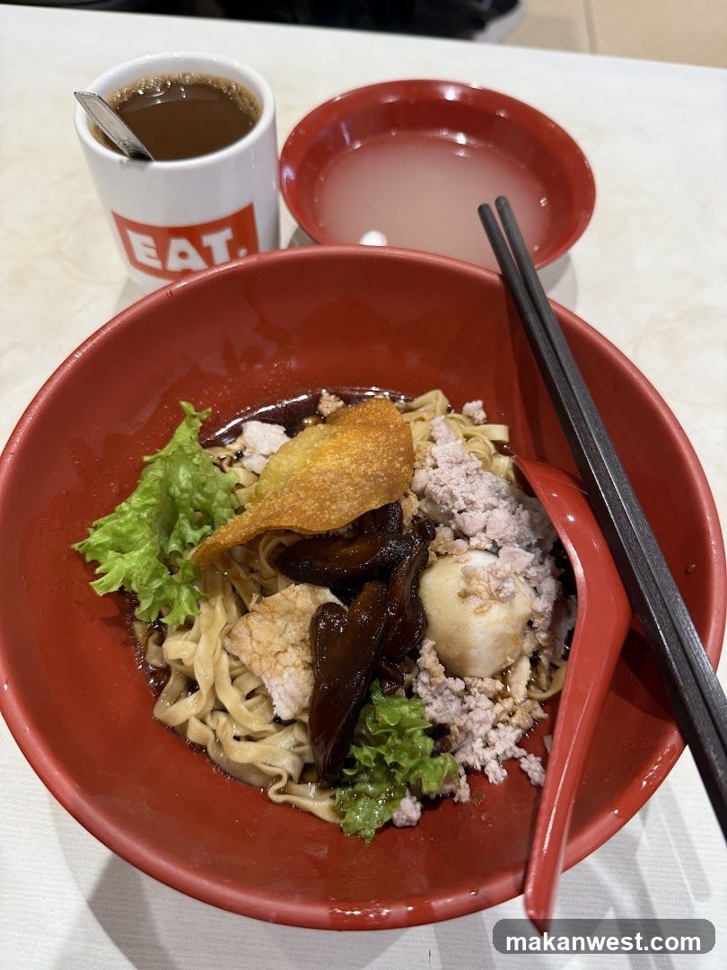 Noodles with Toppings and Drink