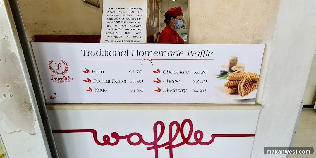 Traditional Homemade Waffle Menu