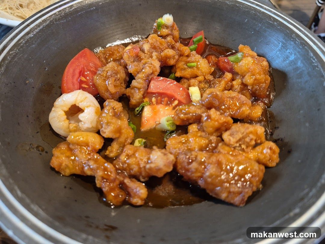 Sweet and Sour Chicken with Shrimp