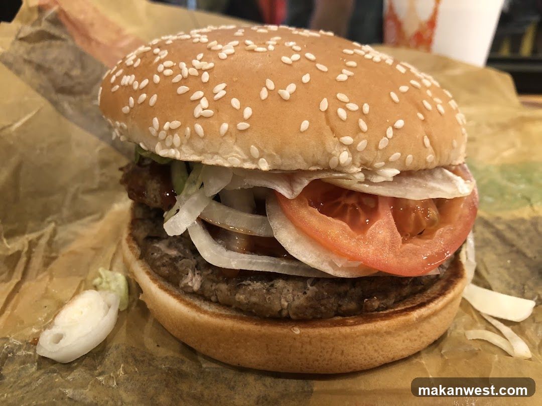 Burger with Sesame Seed Bun