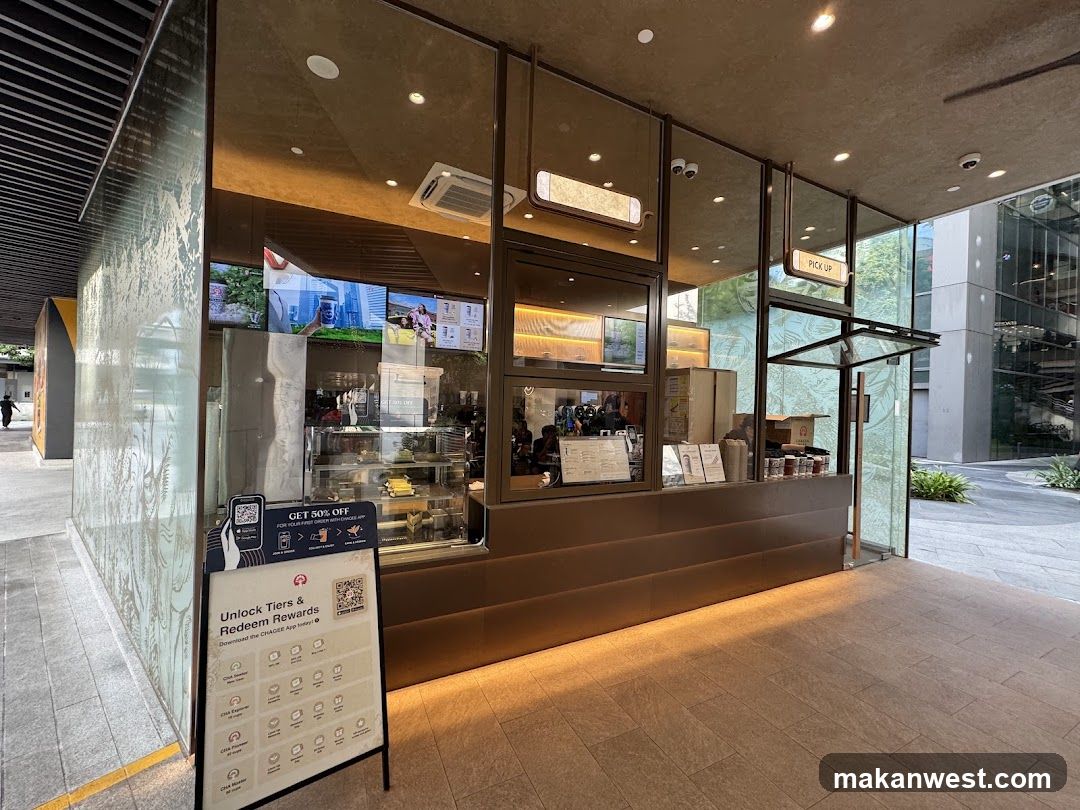 Cafe Counter with Digital Menu Screens