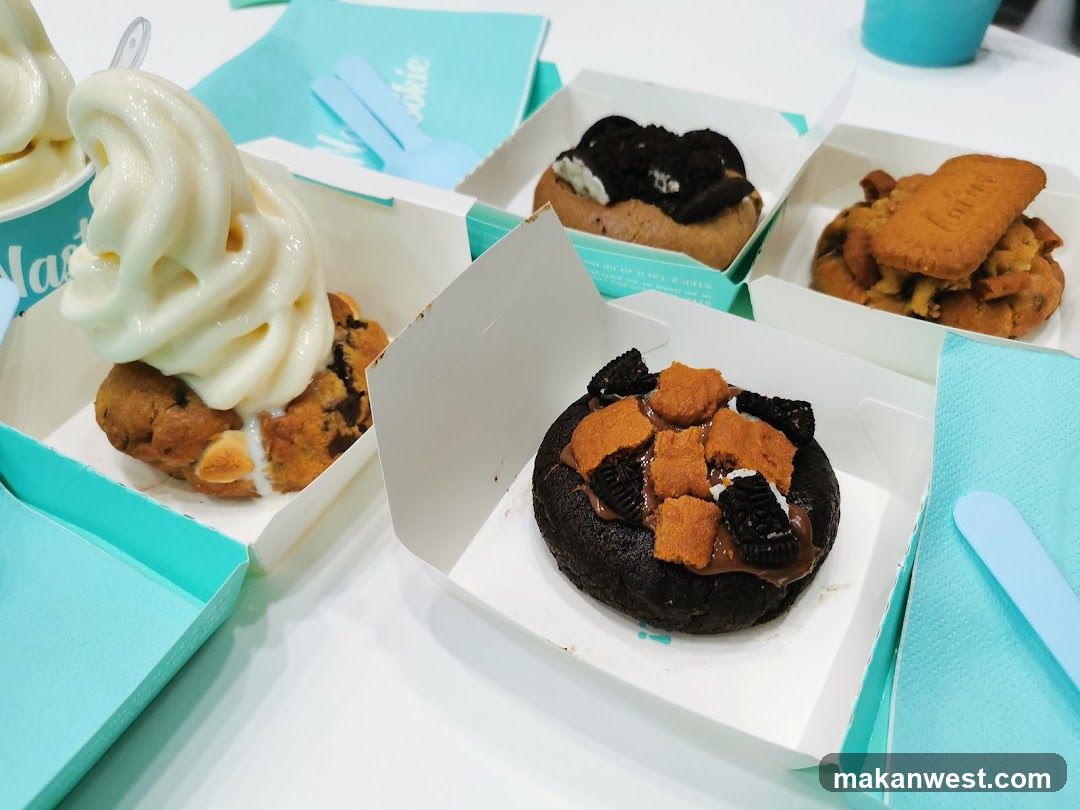Assortment of Cookies and Soft Serve Ice Cream