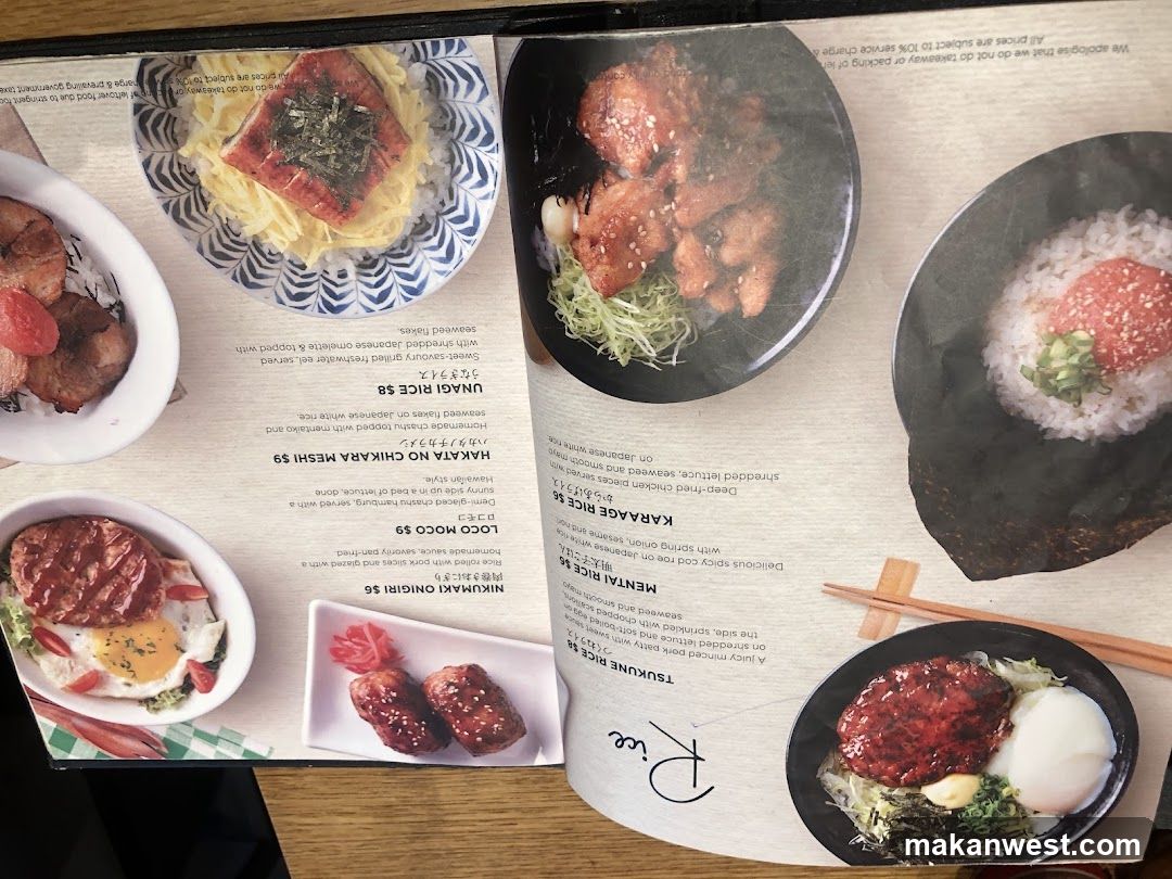 Rice Menu
