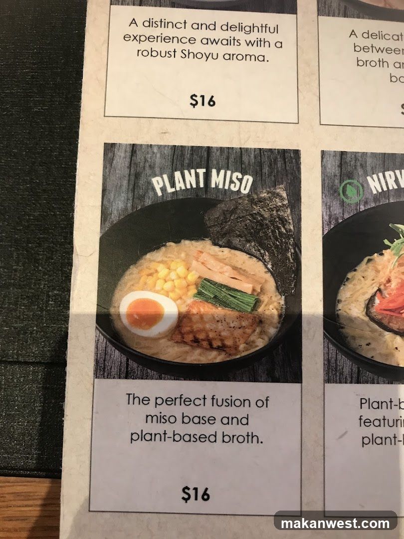 Ramen Menu