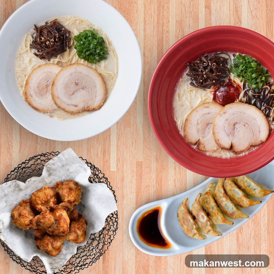 Ramen, Gyoza, and Fried Chicken