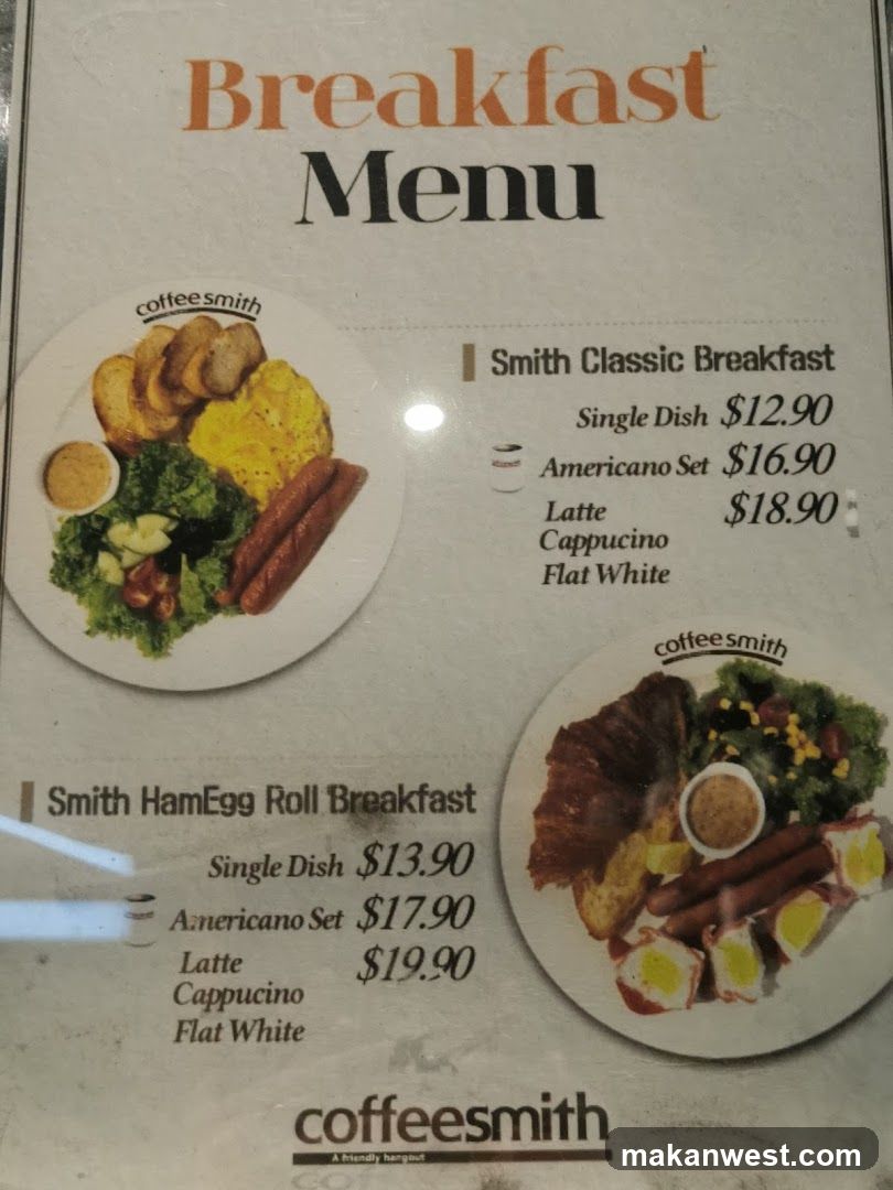 Breakfast Menu