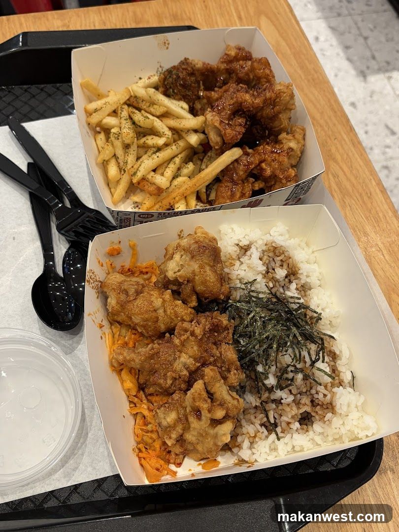 Fried Chicken and Fries