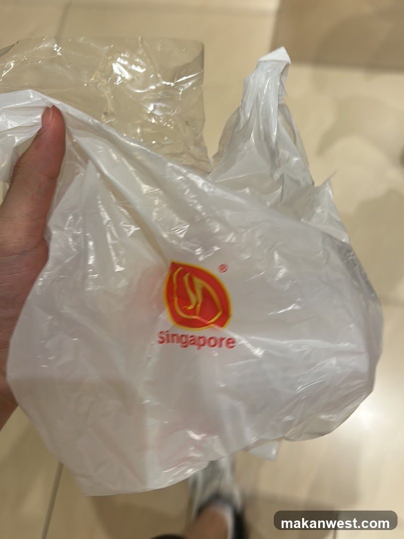 Plastic Bag with Singapore Logo