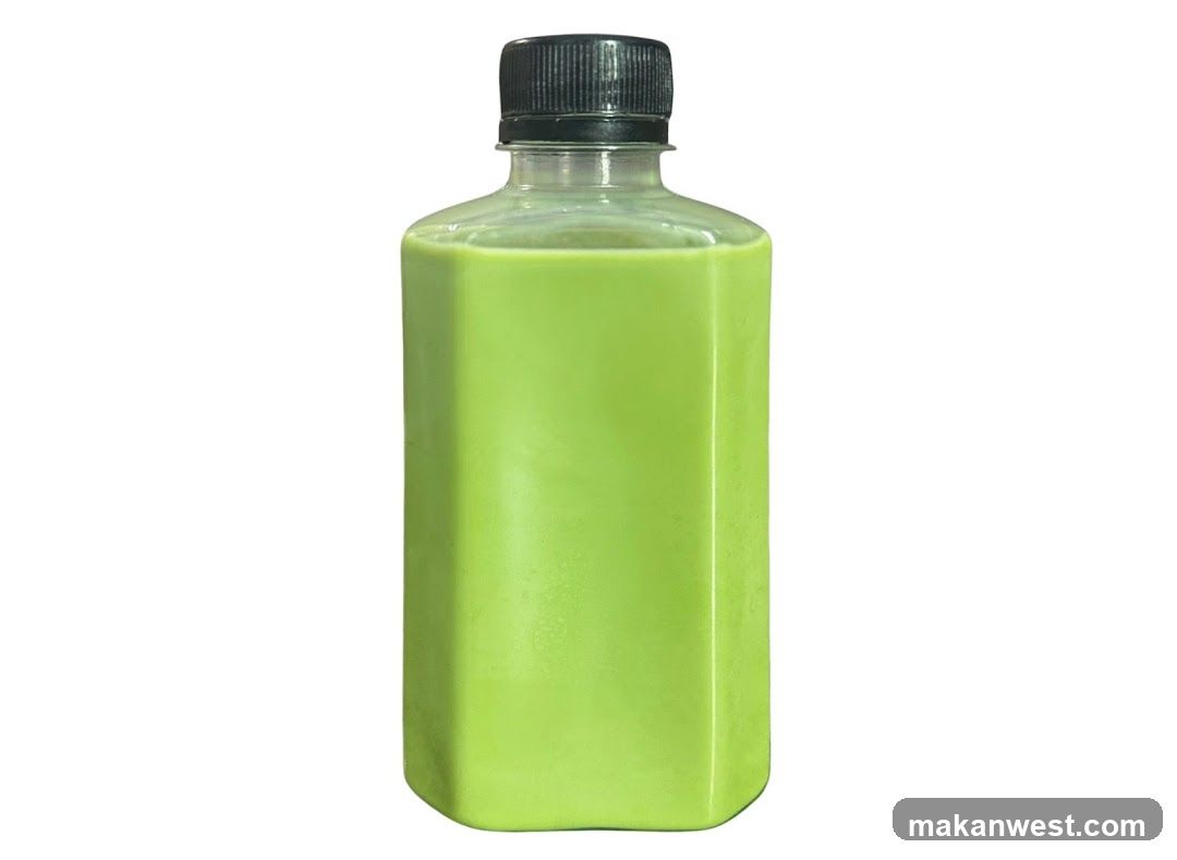 Green Beverage in a Bottle
