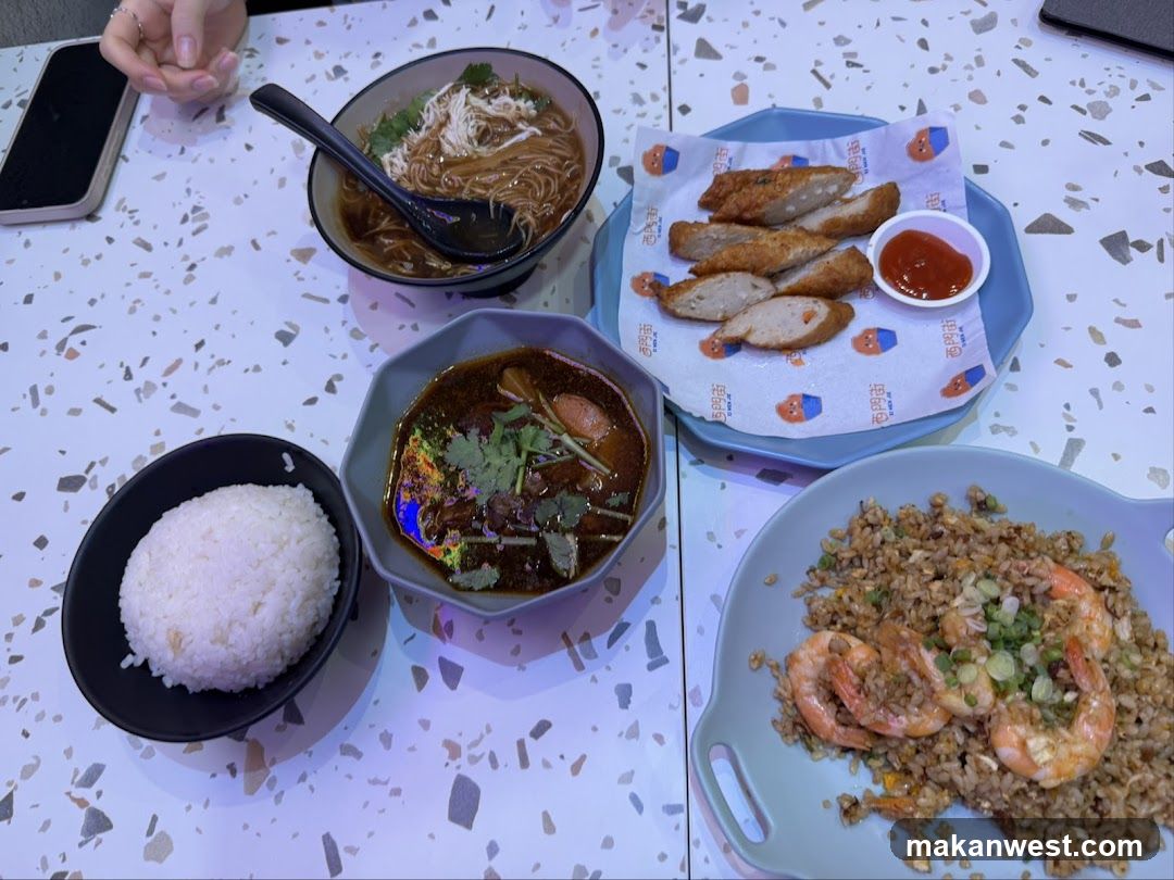 Table with various dishes