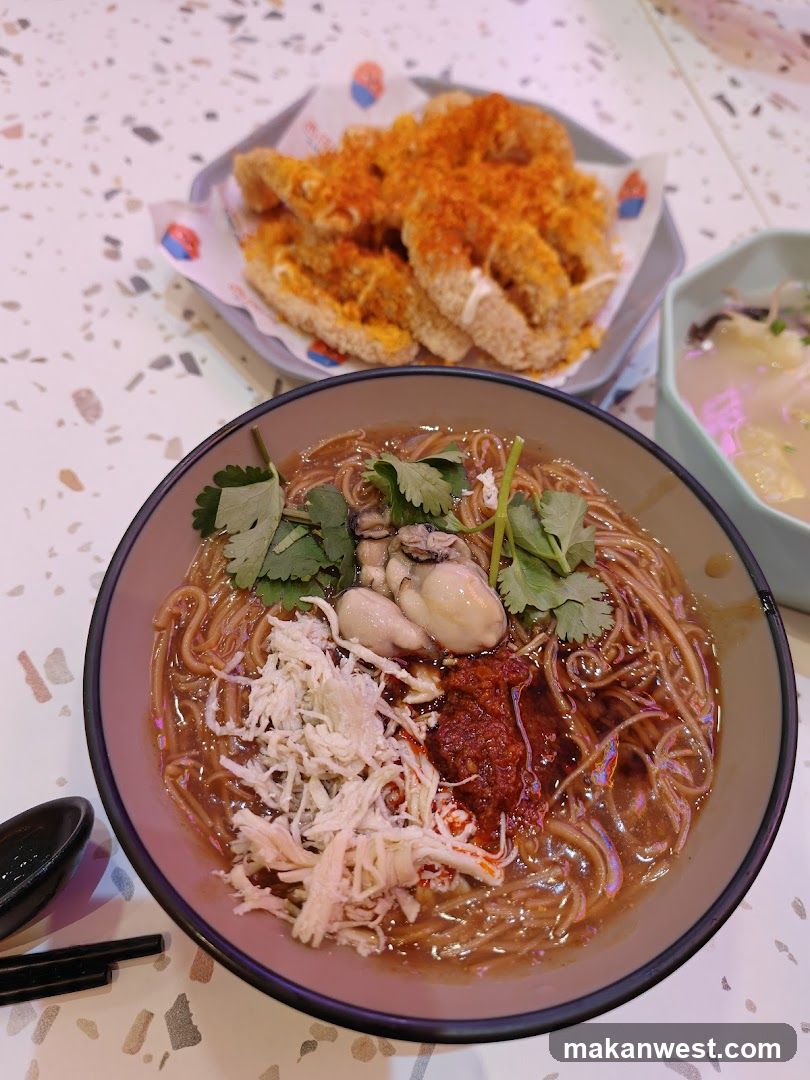Oyster Mee Sua and Fried Food
