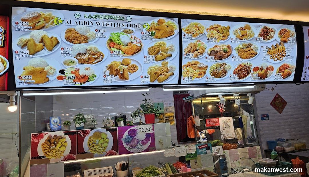 Alahdin Western Food Menu