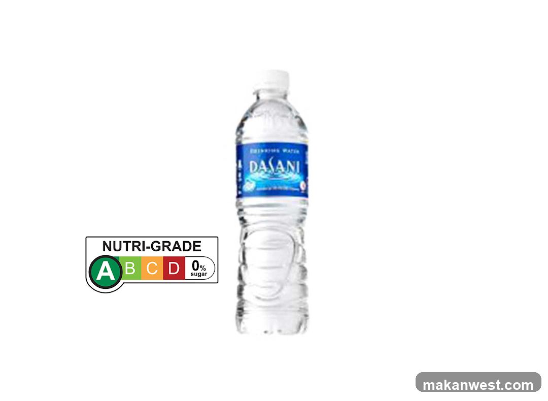 Dasani Drinking Water Bottle with Nutri-Grade Label