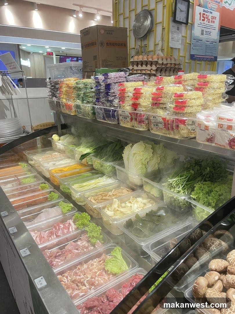 Hot Pot Ingredients Display
