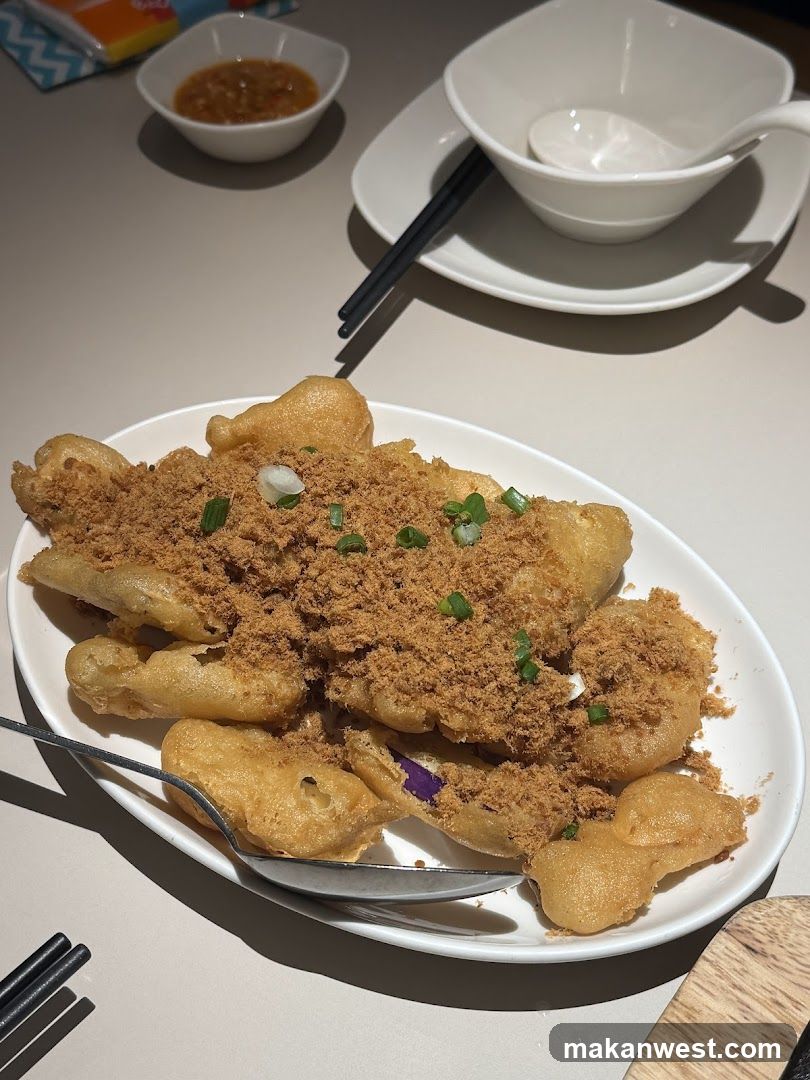 Fried Eggplant with Pork Floss
