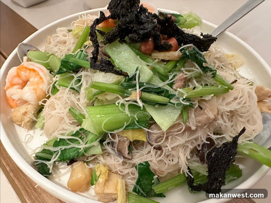 Seafood and Vegetable Noodle Dish