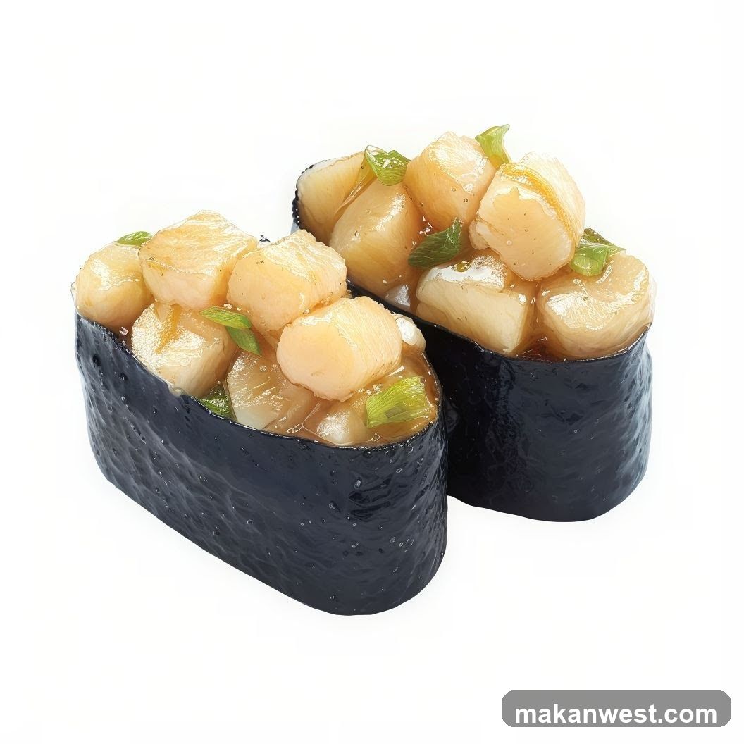 Scallop Gunkan Maki Sushi