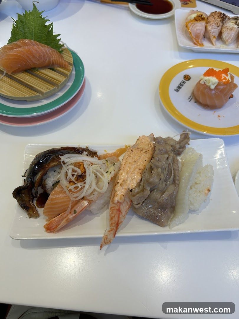Assortment of Sushi Dishes