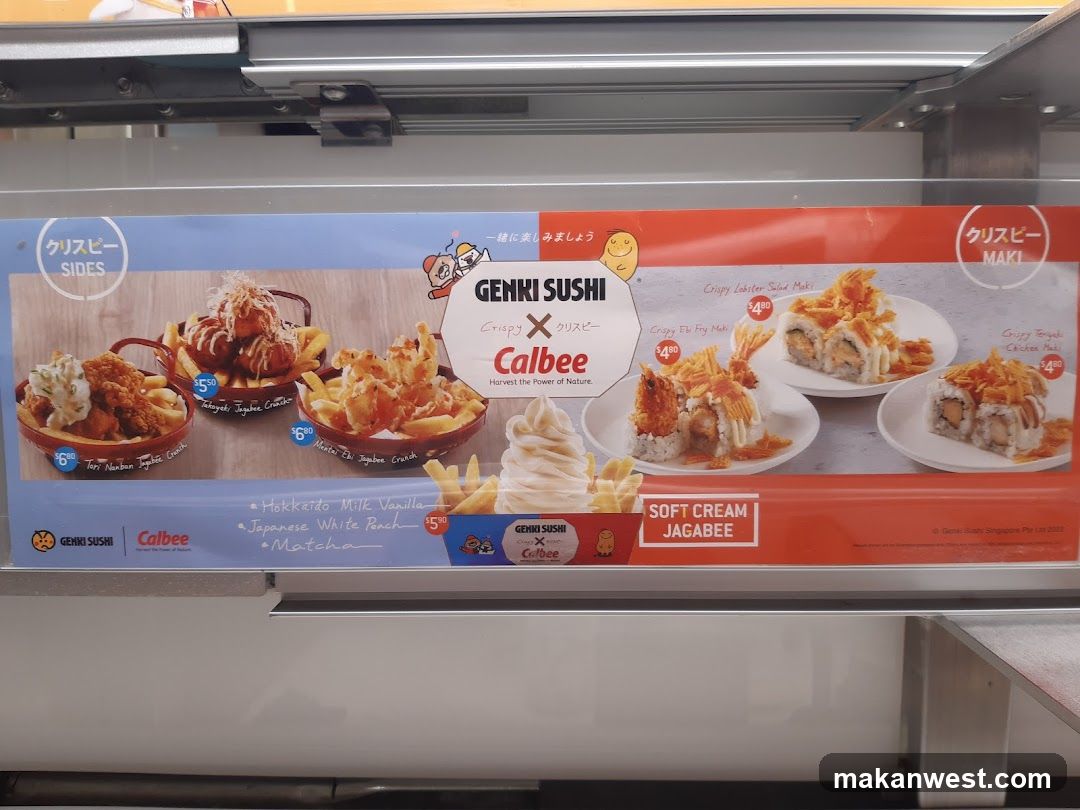 Genki Sushi and Calbee Collaboration Menu