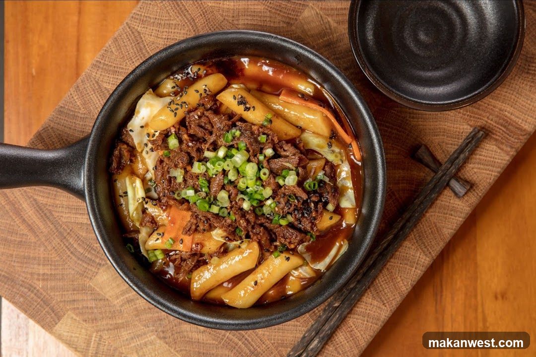 Korean Rice Cakes with Beef