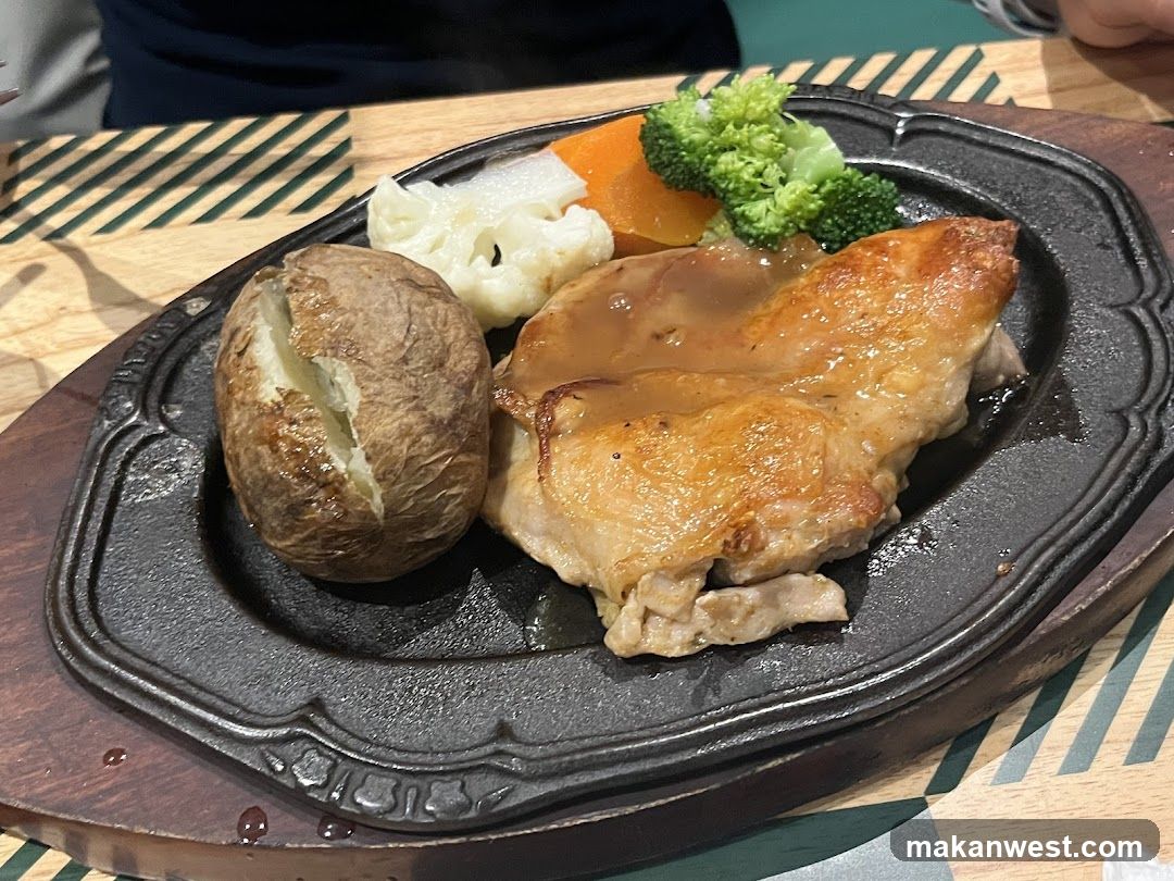 Sizzling Chicken Steak Dinner