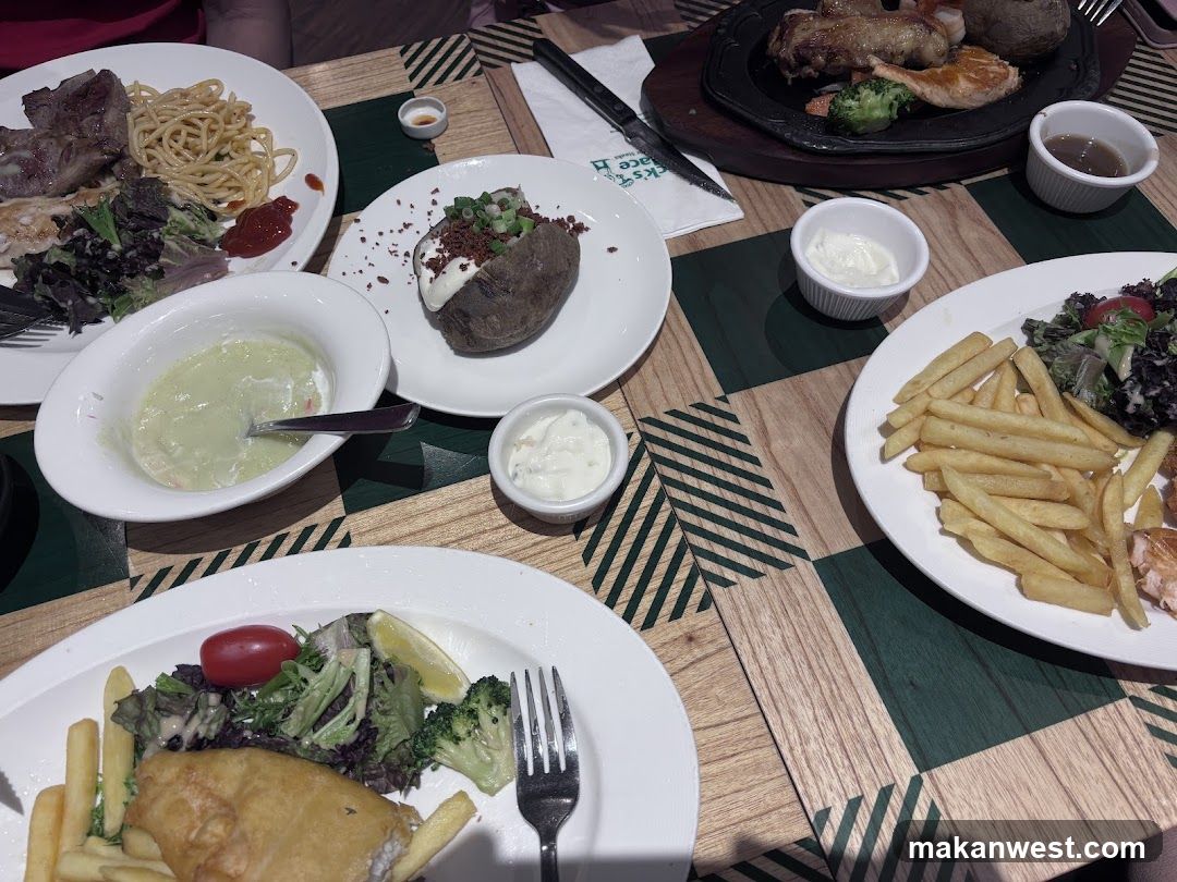 Table with various dishes