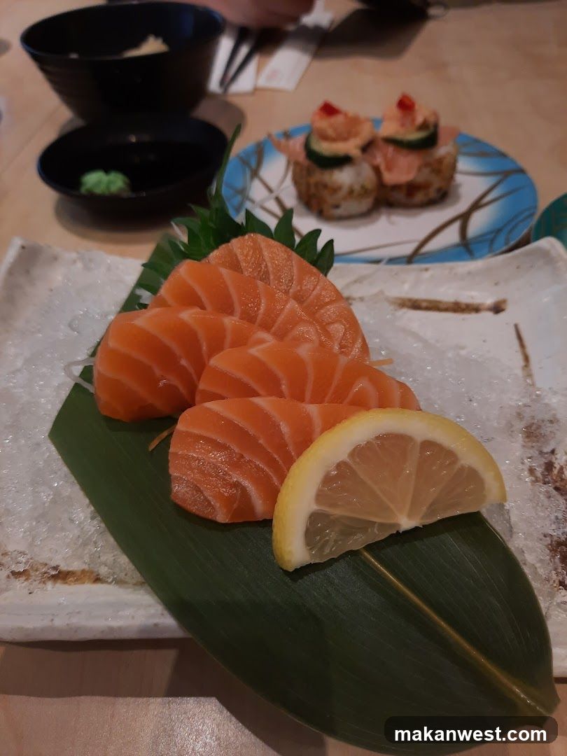 Salmon Sashimi and Sushi