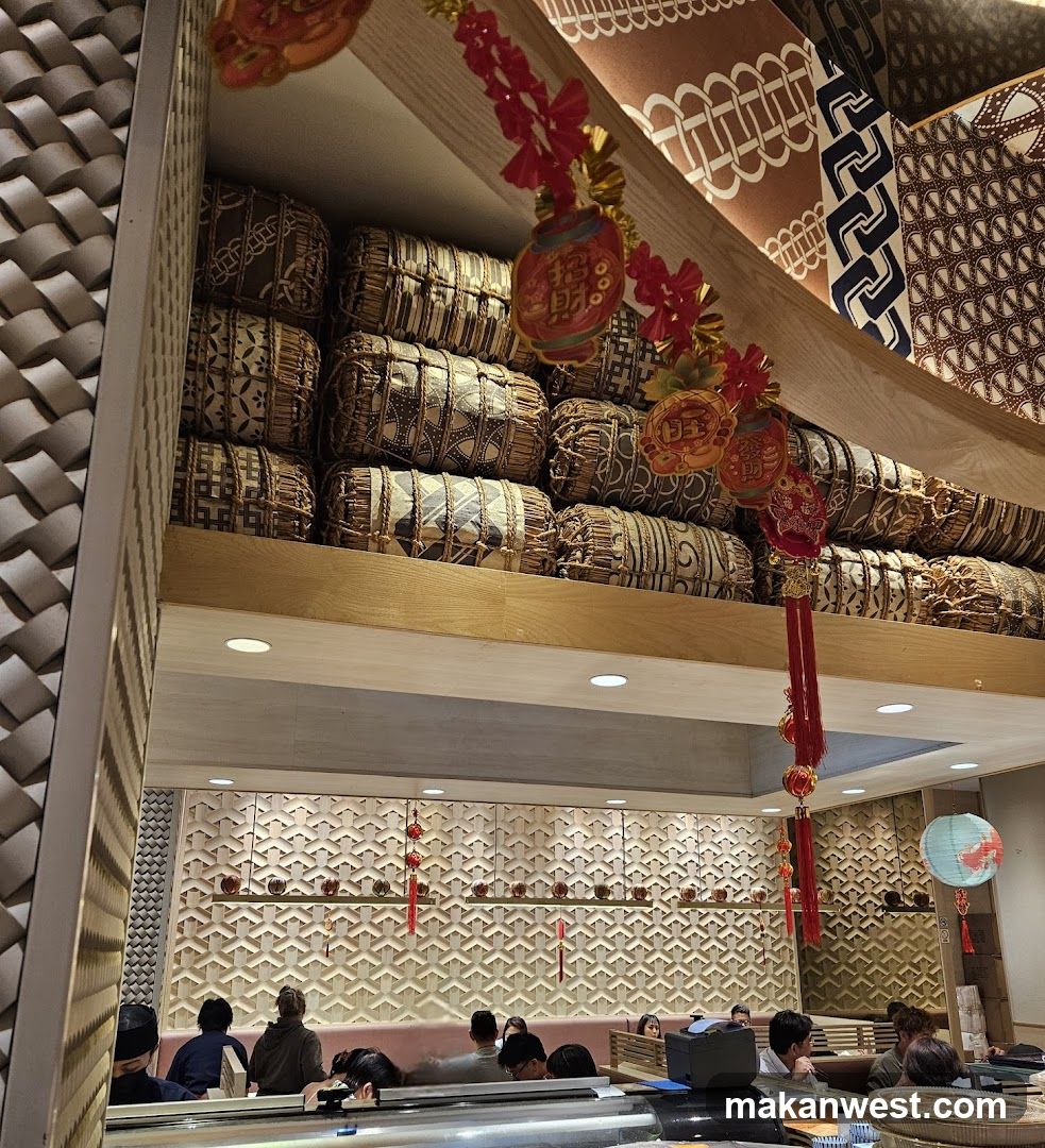Restaurant Interior with Festive Decorations