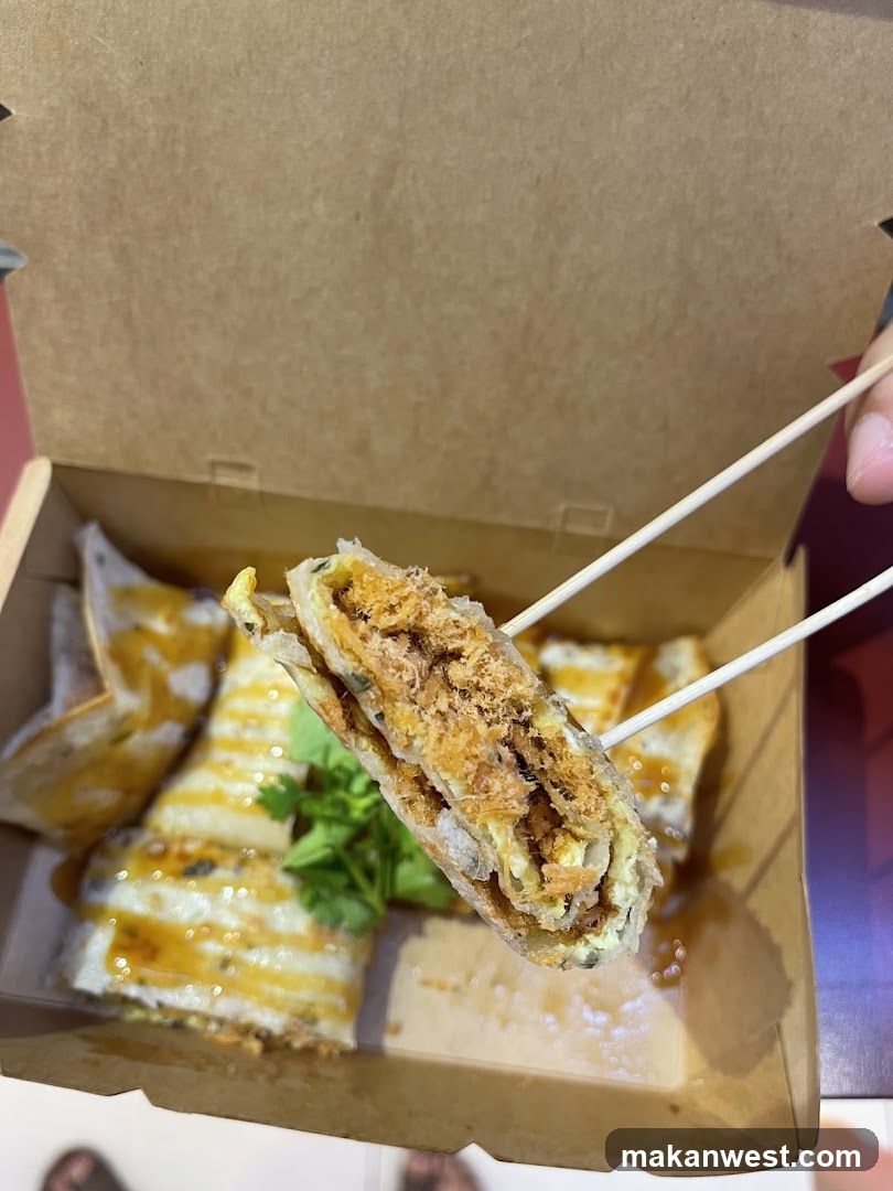 Savory Crepe with Shredded Pork