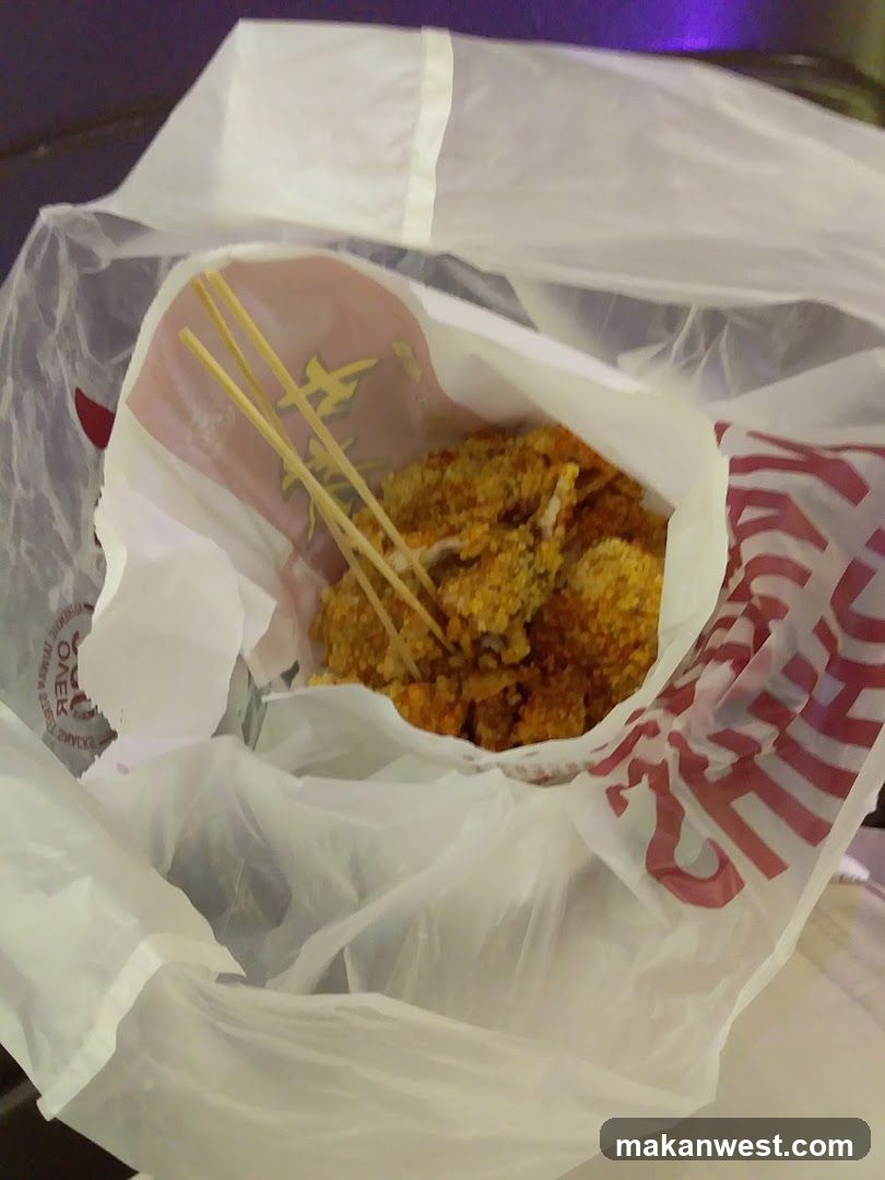 Fried food in a bag