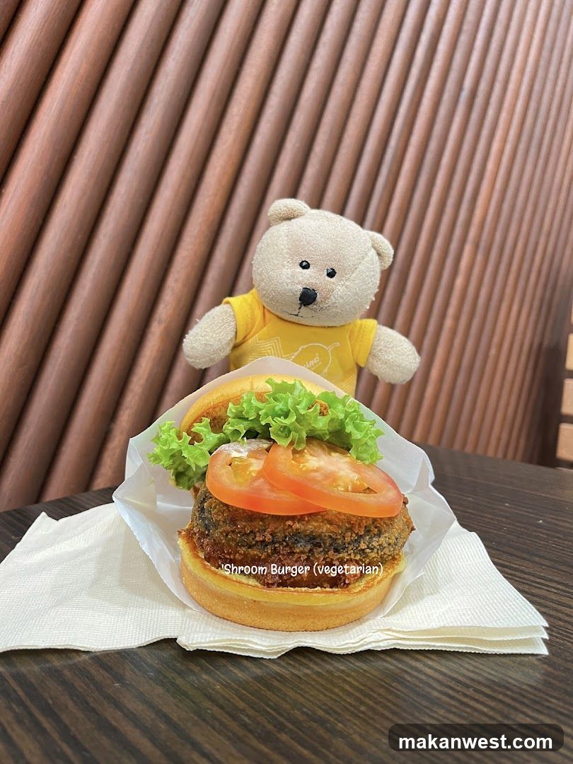 Mushroom Burger with Teddy Bear