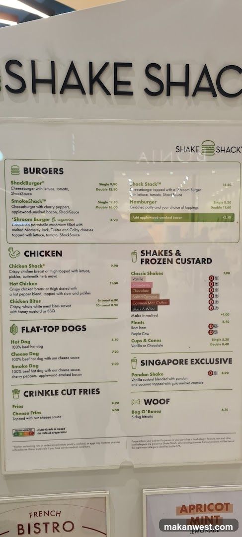 Shake Shack Menu