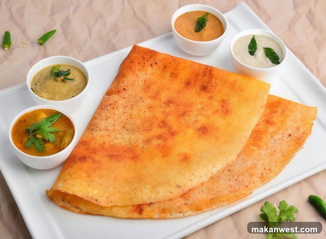 Dosa with Chutneys