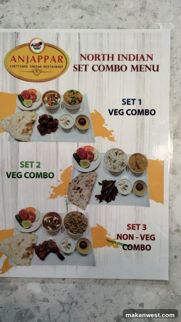 North Indian Set Combo Menu