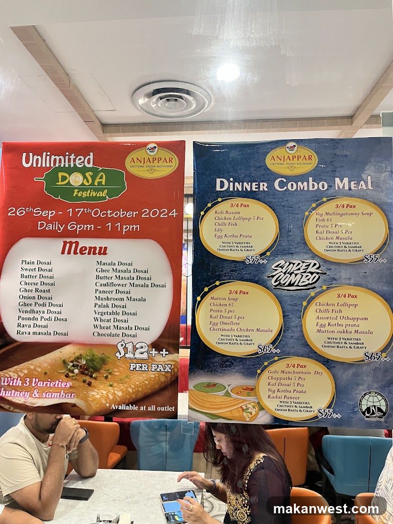Unlimited Dosa Festival & Dinner Combo Meal