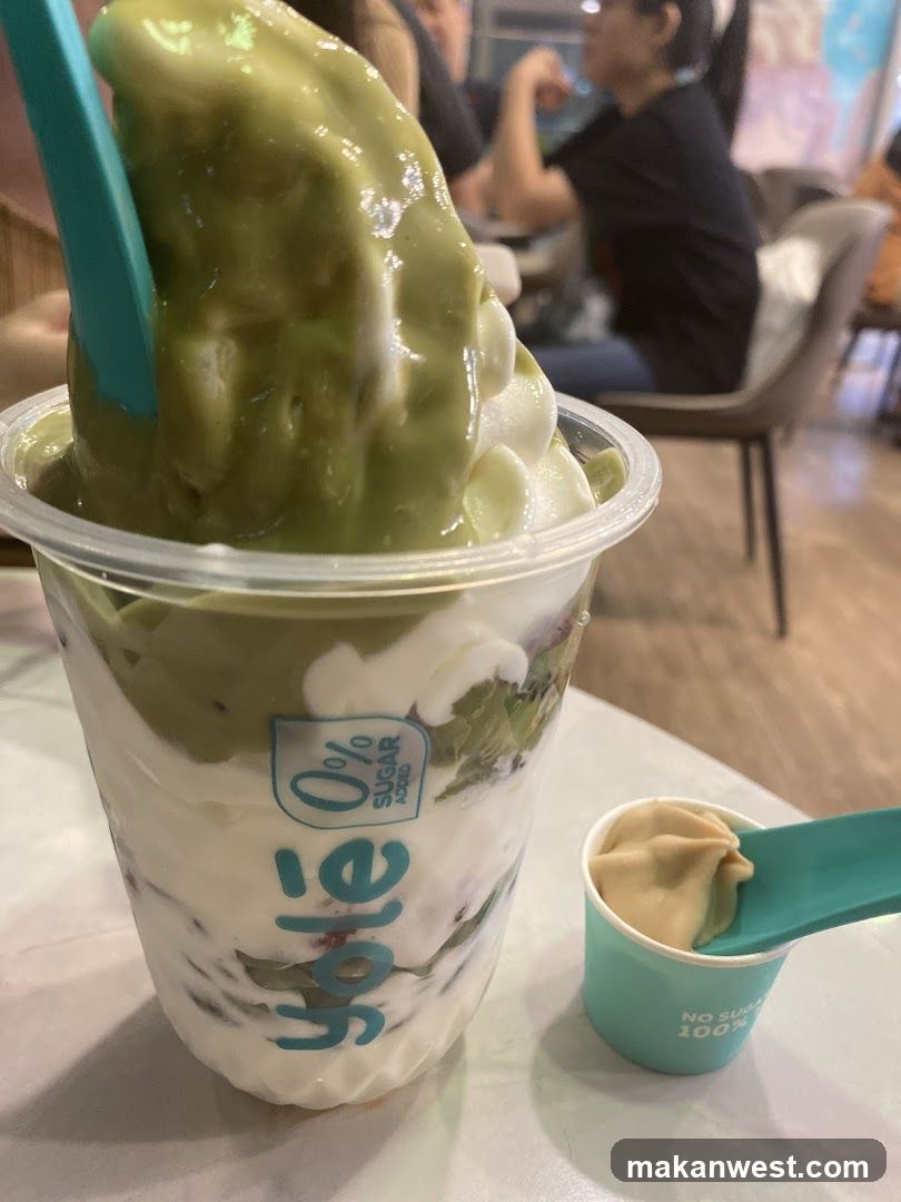 Dessert Cup with Matcha and Yogurt