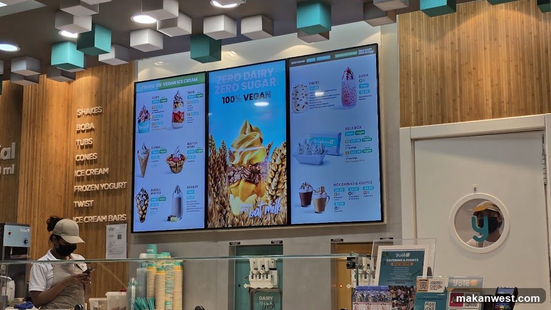 Dessert Shop Menu