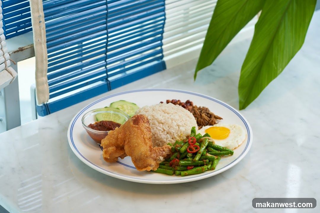 Food Plate on Marble Counter