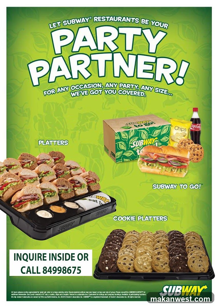 Subway Party Partner Advertisement