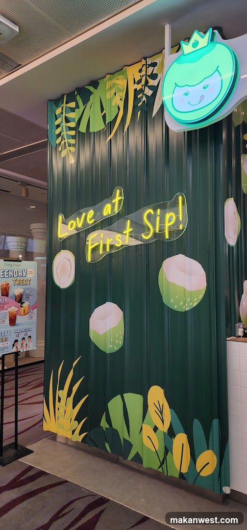Coconut themed beverage stall